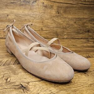 Stuart Weitzman Pink Leather Round to Ballet shoe size 8M